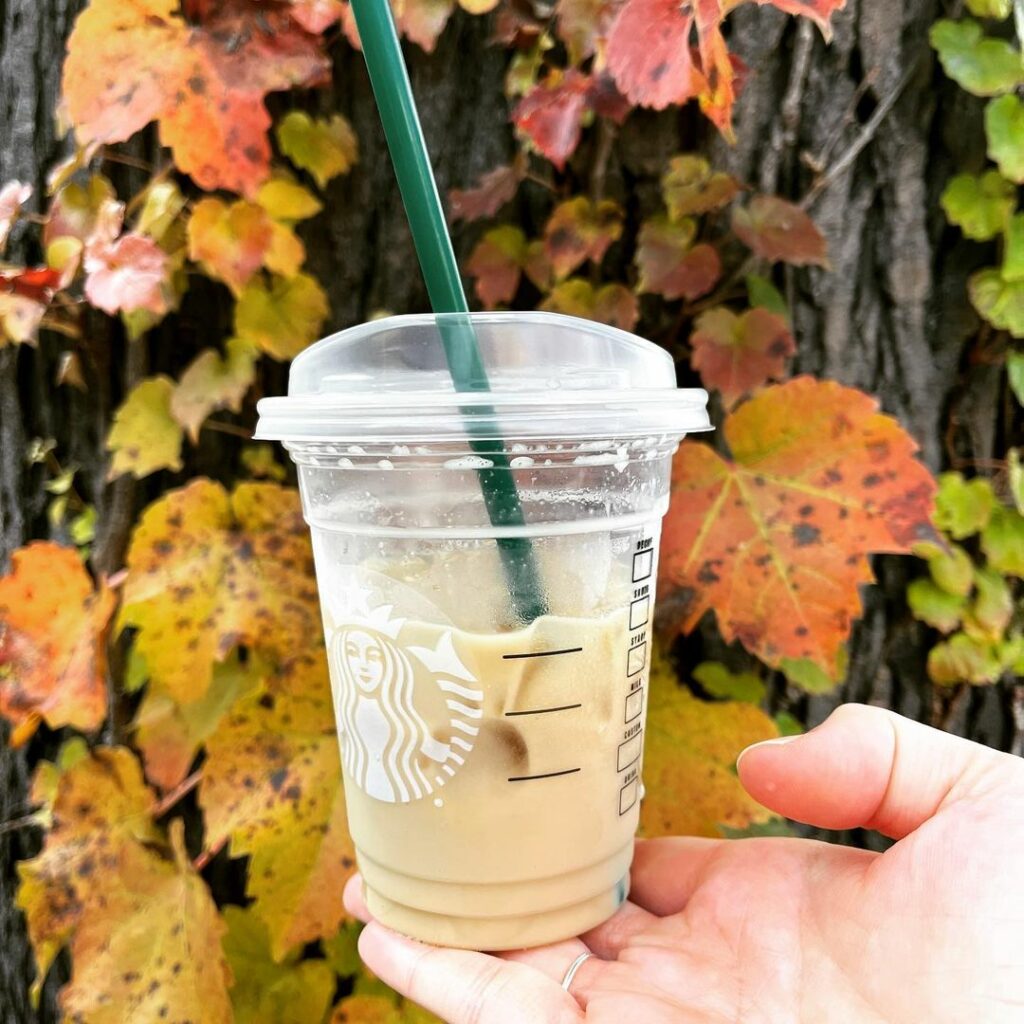 Iced Sugar Cookie Almond Milk Latte {Starbucks} - We are not Martha